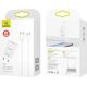 USAMS Wall Charger 1xUSB T21 USB-C white 2,1A Fast Charging T21OCTC01