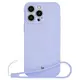 Bizon Case Silicone Magnetic Apple iPhone 16 Pro light purple