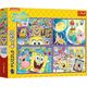 PUZZLE 4x250 Τρελός κόσμος Sponge Boba 13342