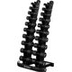 ZESTAW HANTLI POLIURETANOWYCH HPT 2 x 1 - 10 KG (110 KG) + STOJAK STR37 HMS