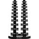 ZESTAW HANTLI POLIURETANOWYCH HPT 2 x 1 - 10 KG (110 KG) + STOJAK STR37 HMS