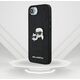 Etui Karl Lagerfeld Fixed Glitter        Karl&Choupette Heads Metal Pin do iPhone 16e czarny