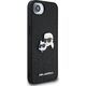 Etui Karl Lagerfeld Fixed Glitter        Karl&Choupette Heads Metal Pin do iPhone 16e czarny