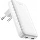 FIXED Slim GaN Travel Charger - ładowarka GaN USB-C z Power Delivery 45W biała - Gwarancja bezpieczeństwa. Proste raty. Bezpłatna wysyłka od 170 zł.