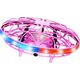 Dron UFO Sterowany Ręką RC Światła LED Różowy