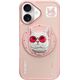 Etui Nimmy Glasses Cool Cat do iPhone 16  różowy standard