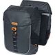 Διπλή αστική τσάντα BASIL MILES TARPAULIN DOUBLE PANNIER BAG MIK 34L, MIK System (έτοιμο για χρήση), 100% αδιάβροχη μαύρο πορτοκαλί (ΝΕΟ 2025)