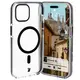 Bizon Case Marco Apple iPhone 15 clear with black frame