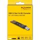 Προσαρμογέας USB Delock DELOCK Combo Μετατροπέας για M.2 NVMe PCIe/SATA SSD USB 3.2