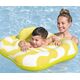Bestway 32298 Siedzisko do nauki pływania Kwadrat Swim Safer Comfort Plush Zółte fale 76cm x 76cm