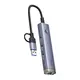 Baseus UltraJoy Hub 4in1 USB-A, USB-C / 3xUSB-A 3.0 + USB-C + RJ45 (grey)