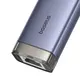 Baseus UltraJoy Hub 4in1 USB-A, USB-C / 3xUSB-A 3.0 + USB-C + RJ45 (grey)