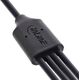 Καλώδιο φόρτισης InLine® USB 4 σε 1 Y, 1x USB-A βύσμα σε 4x USB-C βύσματα, μαύρο 0,5m