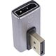 InLine® DisplayPort 1.4 Adapter, DisplayPort St/ Bu, 90° κάθετα δεξιά, 8K UHD