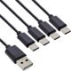 Καλώδιο φόρτισης InLine® USB 4 σε 1 Y, 1x USB-A αρσενικό σε 4x USB-C αρσενικό, μαύρο 2m