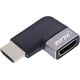 InLine® HDMI Adapter, HDMI A αρσενικό / θηλυκό, 90° αριστερά, 8K UHD