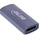 Προσαρμογέας InLine® USB4, Υποδοχή USB-C/Υποδοχή, Αλουμίνιο, γκρι