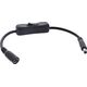 InLine® DC Καλώδιο με Διακόπτη, DC ST/BU 5,5x2,1mm, AWG 18, μαύρο, 0,20m