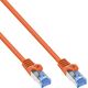 Καλώδιο Patch InLine®, Cat.6A, S/FTP, TPE (LSZH), CCA, πορτοκαλί, 10m
