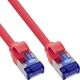 Καλώδιο InLine® Patch Slim, Cat.6A, S/FTP, TPE (LSZH) ευέλικτο, PoE, κόκκινο, 25m