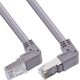 Καλώδιο Patch InLine® με γωνία πάνω/κάτω, S/FTP (PiMf), Cat.6, PVC, γκρι, 1,22m