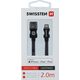 Swissten MFI Textile Fast Charge 3A Lightning Data and Charging Cable 2.0m