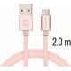 Swissten Textile Quick Charge Universal Micro USB Data and Charging Cable 2.0m