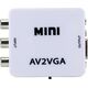 RoGer Adapter to Transfer RCA to VGA Signal (+Audio) White