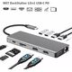 RoGer MST Dock Station 12in1 Lite USB-C to 2x HDMI / 4x USB3.0 / SD/TF / VGA / LAN