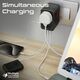 Promate TripMate-GaN100 GaNFast™ Multi-Port Wall Charger 100W / EU/US/UK/AU