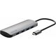 Swissten 8in1 USB-C Hub Aluminium USB-C 100W / HDMI 4K / LAN RJ45 / 2x USB-A / USB-C / SD / MICRO SD