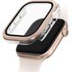 Case UNIQ Voute for Apple Watch Series 10 46mm tempered glass rose gold