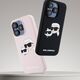 Karl Lagerfeld KLHMP16MSKCHPPLP iPhone16 Plus 6.7" pink/pink hardcase Silicone Double Heads Print