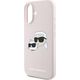 Karl Lagerfeld KLHMP16MSKCHPPLP iPhone16 Plus 6.7" pink/pink hardcase Silicone Double Heads Print