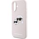 Karl Lagerfeld KLHMP16SSKCHPPLP iPhone16 6.1" pink/pink hardcase Silicone Double Heads Print MagSa