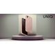 Etui UNIQ Lino do iPhone 16e (2025)      Magclick Charging różowy
