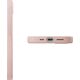 Etui UNIQ Lino do iPhone 16e (2025)      Magclick Charging różowy
