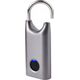Lexon Nomaday Fingerprint Padlock Dark Grey/Gun Metal