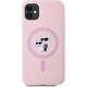 Etui Karl Lagerfeld Silicone             Karl&Choupette MagSafe do iPhone 11 różowy