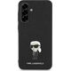 Etui Karl Lagerfeld Fixed Glitter Ikonik Logo Metal Pin do Samsung Galaxy A56 czarny
