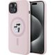 Case Karl Lagerfeld Silicone Karl&Choupette MagSafe for iPhone 15 Plus pink