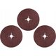Pressed sanding sheet 180 mm P120, 3 pcs.