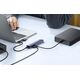 Hub 4w1 Baseus UltraJoy USB-A&USB-C do 3xUSB3.0+USB-C+RJ45 (szary)