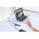 Hub 4w1 Baseus UltraJoy USB-A&USB-C do 3xUSB3.0+USB-C+RJ45 (szary)