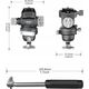 Głowica Panoramiczna Video 360s Olejowa 1/4" 3/8" 5kg Arca Swiss / Ulanzi Eh09