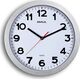 Maul MAUL Wanduhr Step weiß/silber Kunststoff 30cm inkl. Batterie