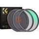 Zestaw 3w1 Filtr Polaryzacyjny Cpl Pierścień Magnetyczny Dekielek K&f 67 Mm / Sku.1705