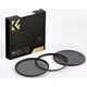 Zestaw 3w1 Filtr Polaryzacyjny Cpl Pierścień Magnetyczny Dekielek K&f 67 Mm / Sku.1705