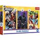 Puzzle 3x80 elementów Dni pełne akcji Avengers Trefl