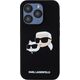 Karl Lagerfeld Liquid Silicone Double Heads MagSafe Case for iPhone 16 Pro Black